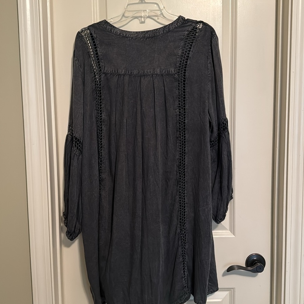 Swimsuit cover BoHo style.  Blue size 6/8.  By swimsuit social. - Picture 6 of 7